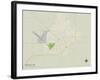 Political Map of Marshall, MN-null-Framed Art Print