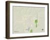 Political Map of Marshall, MO-null-Framed Art Print