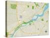 Political Map of Maumee, OH-null-Stretched Canvas
