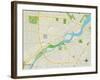 Political Map of Maumee, OH-null-Framed Art Print