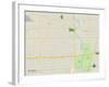 Political Map of Maywood, IL-null-Framed Art Print