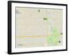 Political Map of Maywood, IL-null-Framed Art Print