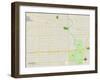 Political Map of Maywood, IL-null-Framed Art Print