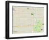 Political Map of Maywood, IL-null-Framed Art Print