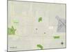 Political Map of McCook, NE-null-Mounted Art Print