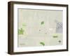 Political Map of McCook, NE-null-Framed Art Print