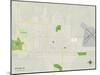 Political Map of McCook, NE-null-Mounted Art Print