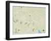 Political Map of McKinney, TX-null-Framed Art Print