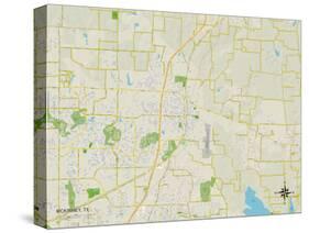 Political Map of McKinney, TX-null-Stretched Canvas