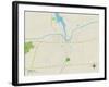 Political Map of Medina, NY-null-Framed Art Print