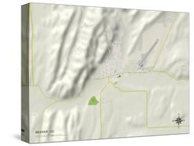 Political Map of Meeker, CO-null-Stretched Canvas