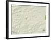 Political Map of Melbourne, AR-null-Framed Art Print