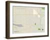 Political Map of Melrose Park, IL-null-Framed Art Print