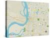 Political Map of Memphis, TN-null-Stretched Canvas