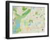 Political Map of Mendota Heights, MN-null-Framed Art Print