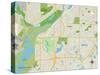 Political Map of Mendota Heights, MN-null-Stretched Canvas