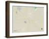 Political Map of Merced, CA-null-Framed Art Print