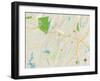 Political Map of Meriden, CT-null-Framed Art Print