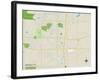 Political Map of Merrillville, IN-null-Framed Art Print