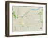 Political Map of Mesa, AZ-null-Framed Art Print