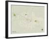 Political Map of Mexico, MO-null-Framed Art Print