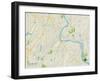 Political Map of Middletown, CT-null-Framed Art Print