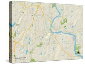 Political Map of Middletown, CT-null-Stretched Canvas