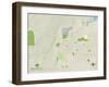 Political Map of Middletown, OH-null-Framed Art Print