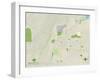 Political Map of Middletown, OH-null-Framed Art Print