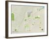 Political Map of Middletown, OH-null-Framed Art Print