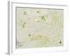 Political Map of Midland, TX-null-Framed Art Print