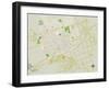 Political Map of Midland, TX-null-Framed Art Print