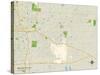 Political Map of Midwest City, OK-null-Stretched Canvas