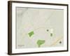 Political Map of Miles City, MT-null-Framed Art Print