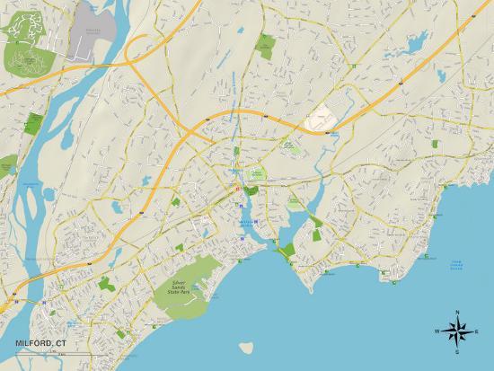 #39 Political Map of Milford CT #39 Poster AllPosters com #39 Political Map of Milford CT #39 Poster AllPosters com