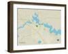 Political Map of Millsboro, DE-null-Framed Art Print