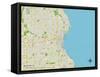 Political Map of Milwaukee, WI-null-Framed Stretched Canvas