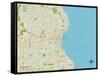 Political Map of Milwaukee, WI-null-Framed Stretched Canvas