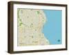 Political Map of Milwaukee, WI-null-Framed Art Print