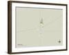 Political Map of Minden, NE-null-Framed Art Print