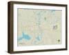 Political Map of Monroe, LA-null-Framed Art Print