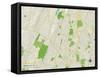 Political Map of Montclair, NJ-null-Framed Stretched Canvas