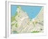 Political Map of Monterey, CA-null-Framed Art Print