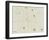 Political Map of Moore, OK-null-Framed Art Print