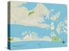 Political Map of Morehead City, NC-null-Stretched Canvas