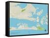 Political Map of Morehead City, NC-null-Framed Stretched Canvas