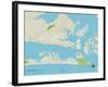 Political Map of Morehead City, NC-null-Framed Art Print