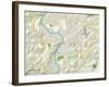 Political Map of Morgantown, WV-null-Framed Art Print