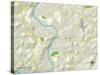 Political Map of Morgantown, WV-null-Stretched Canvas
