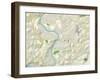 Political Map of Morgantown, WV-null-Framed Art Print